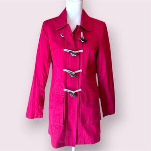 GAP Raspberry Toggle Duffle Coat Jacket